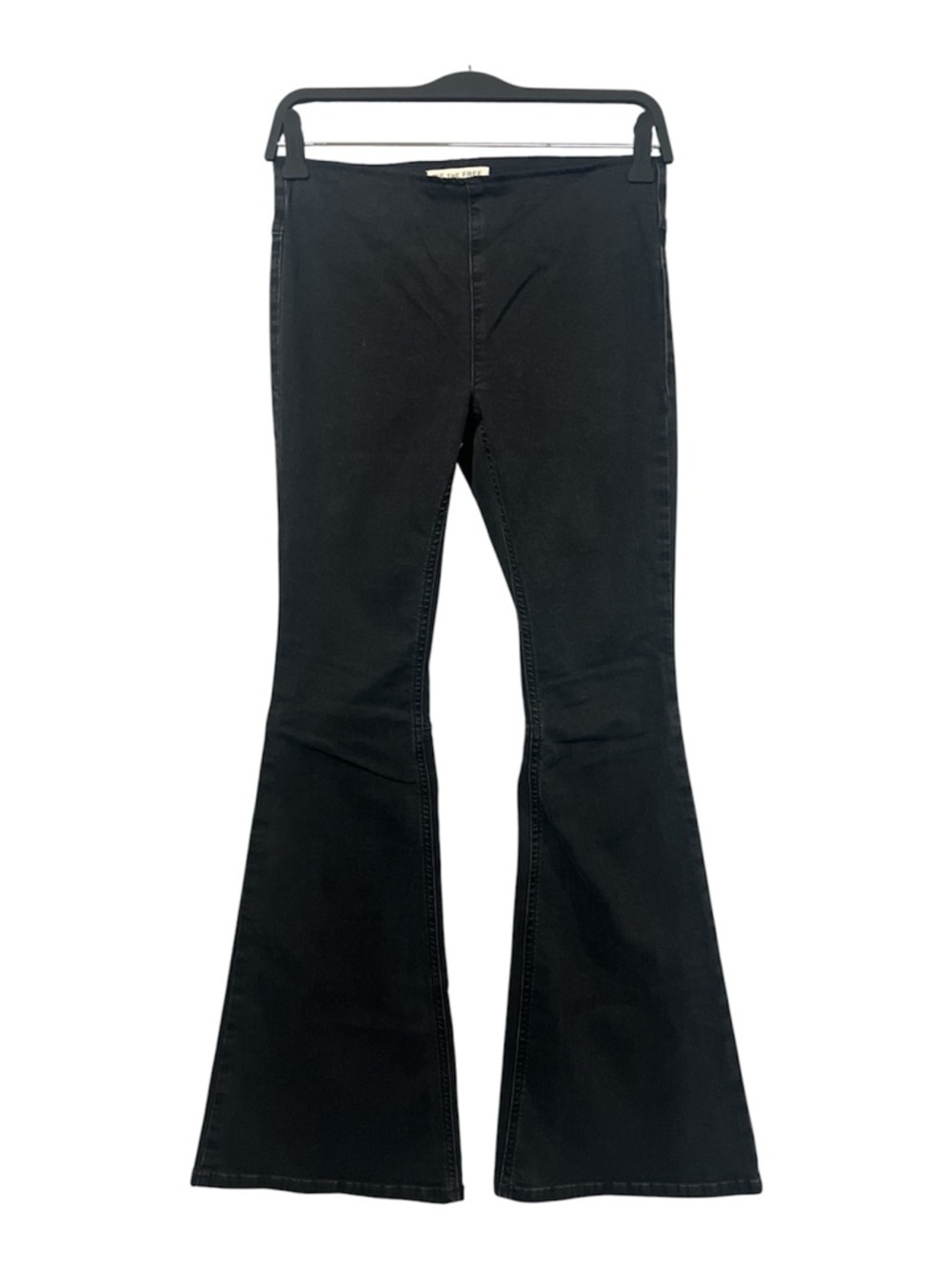 Free People We The Free Penny Pull On Flare Jeans Women’s 27 Black Stretch
